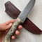 Real Damascus Butcher Knife 150 Layers Blacksmith Made Kitchen Knife Maple Wood Handle 0