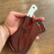 Real Damascus Hunting Knife 150 Layers Full Tang Outdoor Camping Knife White Corian Handle 6