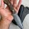 Real Damascus Hunting Knife Full Tang EDC Camping Knife With Walnut Wood Handle 5
