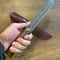 Real Damascus Hunting Knife 150 Layers Heavy Duty Outdoor Knife Walnut Wood Handle 4