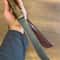 Real Damascus Hunting Knife 150 Layers Heavy Duty Outdoor Knife Walnut Wood Handle 5