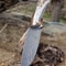 Handmade Damascus Bushcraft Knife Stag Horn Handle Hunting Survival Blade 6