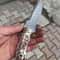 Damascus Hunting Knife 150 Layers Blacksmith Made Camping Knife With Stag Horn Handle 6