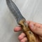 Real Damascus Hunting Knife 150 Layers Full Tang Bushcraft Knife Silverberry Wood Handle 1