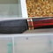 Real Damascus Hunting Knife 150 Layers Full Tang Camping Bushcraft Knife Padauk Wenge Handle 4