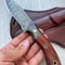 Real Damascus Hunting Knife 150 Layers Blacksmith Made Camping Knife Cocobolo Wood Handle 3