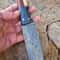 Handmade Damascus Heavy Duty Hunting Knife Cocobolo Carbon Fiber Handle 2