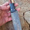 Handmade Damascus Heavy Duty Hunting Knife Cocobolo Carbon Fiber Handle 2