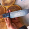 Handmade Damascus Heavy Duty Hunting Knife Cocobolo Carbon Fiber Handle 3
