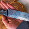 Handmade Damascus Heavy Duty Hunting Knife Cocobolo Carbon Fiber Handle 8