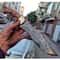 Real Damascus Hunting Knife 150 Layers Full Tang Survival Camping Knife Chestnut Wood Handle 4