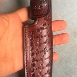 real damascus hunting knife 150 layers blacksmith made belt carry knife chestnut wood handle