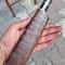 Real Damascus Chef Knife 150 Layers Blacksmith Made Kitchen Knife Walnut Cow Horn Handle 3