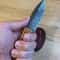 Real Damascus EDC Knife 150 Layers Full Tang Camping Knife Gloss Finished Chestnut Handle 2