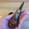 Real Damascus EDC Knife 150 Layers Full Tang Camping Knife Gloss Finished Chestnut Handle 3