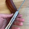 Handmade Damascus Bushcraft Knife Stag Horn Handle Outdoor Survival Blade 4