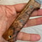 Real Damascus Bushcraft Knife 150 Layers Full Tang Side Draw Knife Chestnut Wood Handle 5