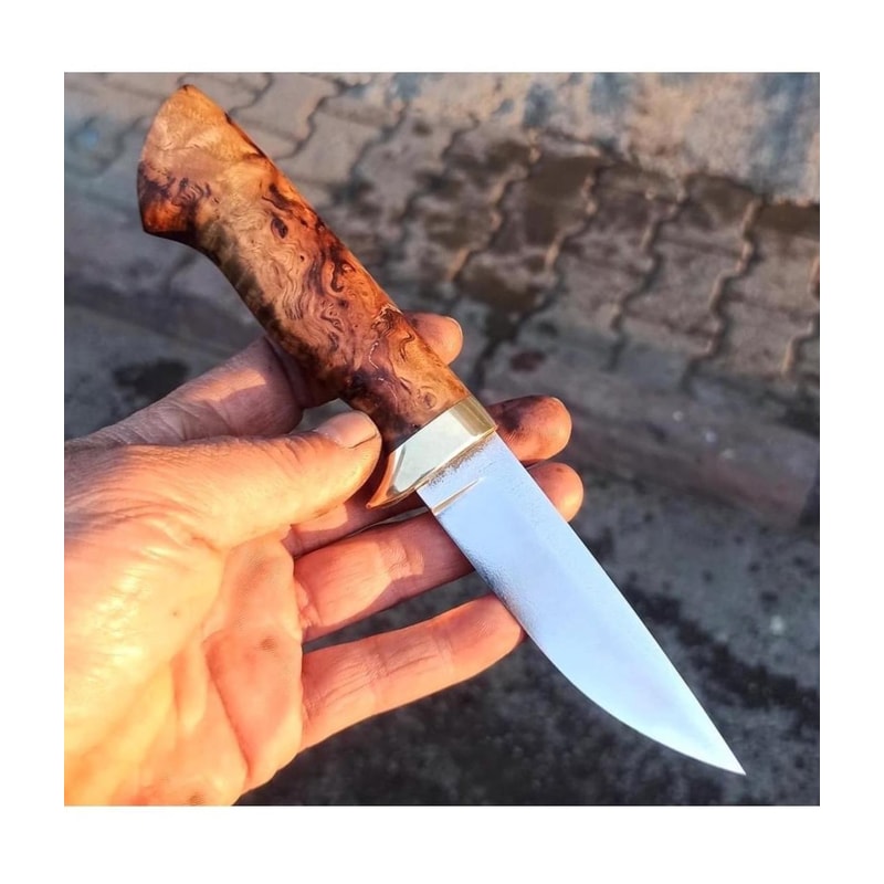 Premium N690 Steel Puukko Carving Knife With Maple Wood Catalin Handle 2