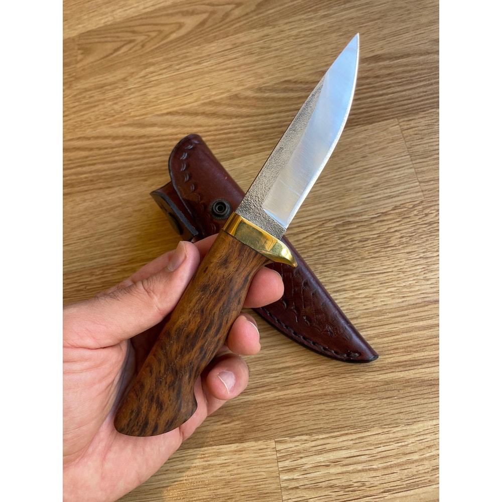 Premium N690 Steel Puukko Carving Knife With Maple Wood Catalin Handle 3