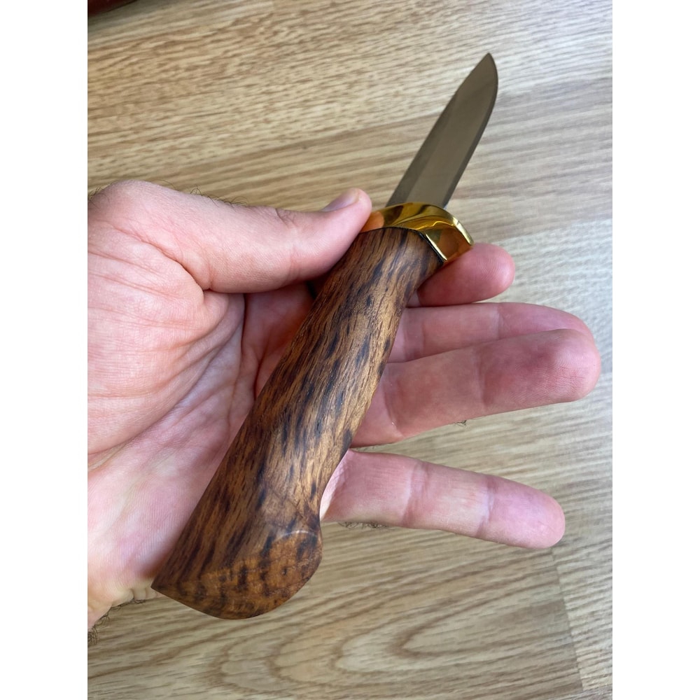 Premium N690 Steel Puukko Carving Knife With Maple Wood Catalin Handle 8
