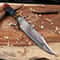 Collector Grade Copper Damascus Bowie Knife With Resin Handle Design 0