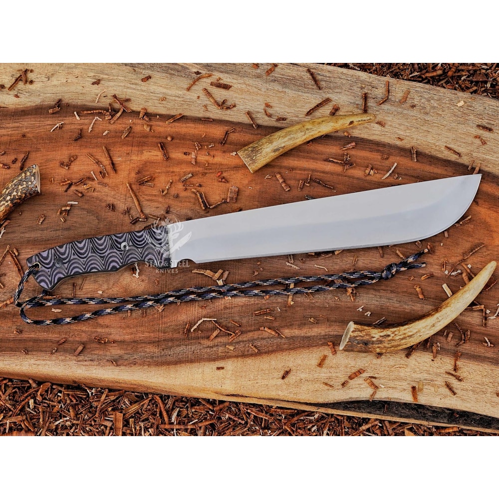 Premium Full Tang Machete Knife With Leather Sheath 1