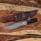Premium Damascus Bowie Knife Handmade Hunting Collector Blade 0