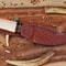 Artisan Crafted Hunting Knife With Leather Carry Sheath 1