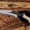 Handmade Outdoor Survival Knife With Stag Horn Handle Design 0