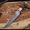 Copper Damascus Bowie Knife Full Tang With Stag Handle Handmade Hunting Knife Wedding GIFT 4