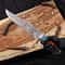 Luxury Copper Damascus Bowie Knife With Turquoise Resin Handle Handmade Collector Blade 6