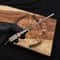 Handmade Damascus Cowboy Bull Cutter Knife With 4 Blade Pancake Leather Sheath 4