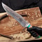 Premium Damascus Steel Bowie Knife Double Guard With Turquoise Resin Grip 2