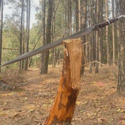 high carbon steel collector sword 36 inch with rosewood grip & scabbard