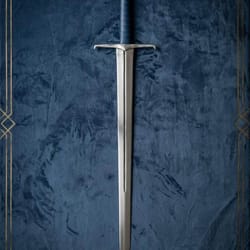 handcrafted 36-inch high carbon steel knight sword | wedding gift