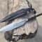Handmade High Carbon Steel Spear 32 Inch With Rosewood Handle Leather Sheath 1