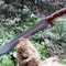 Premium HandForged High Carbon Steel Machete 24 Inch With Rosewood Grip Leather Sheath 3
