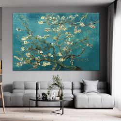 van gogh almond blossom canvas, vincent van gogh, van gogh wall art, van gogh print, flower wall art, van gogh canvas, r
