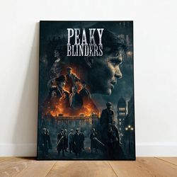 peaky blinders drinking black & white photography vintage thomas shelby wine canvas framed bar pub tavern wall art decor