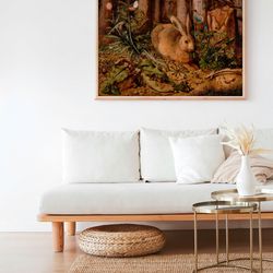 vintage pussy willow drawing wall art herbarium winter antique retro botanical pastel forest soft boho room decor canvas