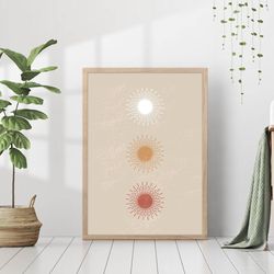 boho olive branch leaves print abstract green soft neutral decor minimalistic pastel wall art canvas framed printed retr