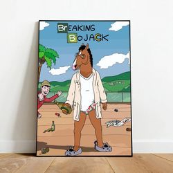 bojack horseman poster, canvas wall art, rolled canvas print, canvas wall print, tv show poster-1
