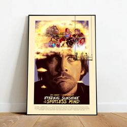 eternal sunshine of the spotless mind poster, canvas wall art, rolled canvas print, canvas wall print, movie poster