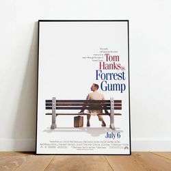 forrest gump poster, canvas wall art, rolled canvas print, canvas wall print, movie poster
