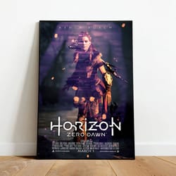 horizon zero dawn poster, canvas wall art, rolled canvas print, canvas wall print, game poster