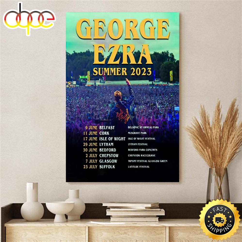 George Ezra Tour 2023 Poster Canvas.jpg
