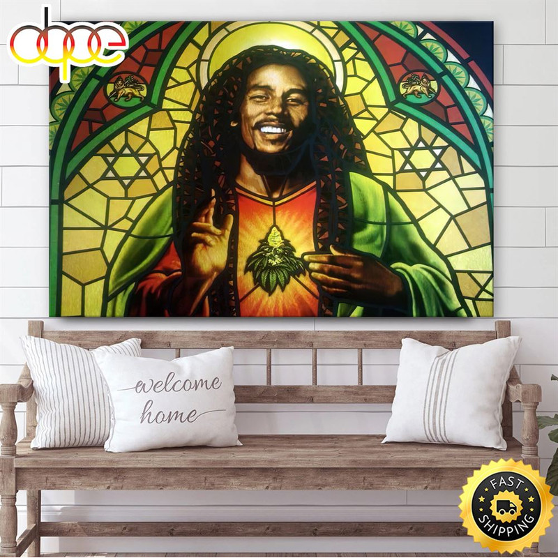 Bob Marley Black Jesus Poster Canvas.jpg
