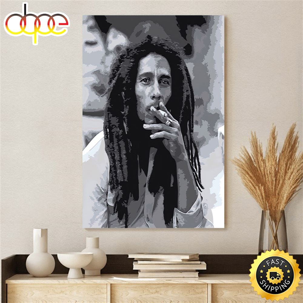 Bob Marley - Rasta Smoke Poster Canvas.jpg