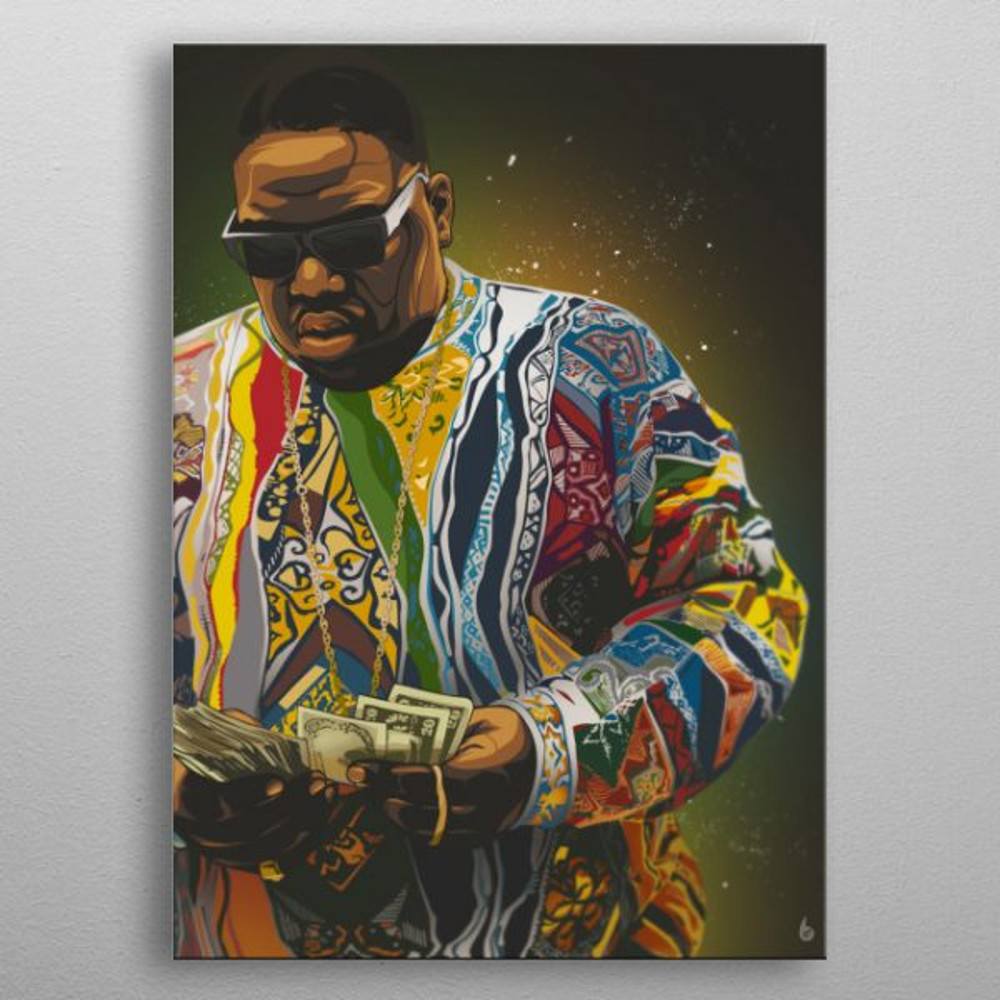 Biggie Smalls Hip Hop 80s Artwork Poster Canvas.jpg