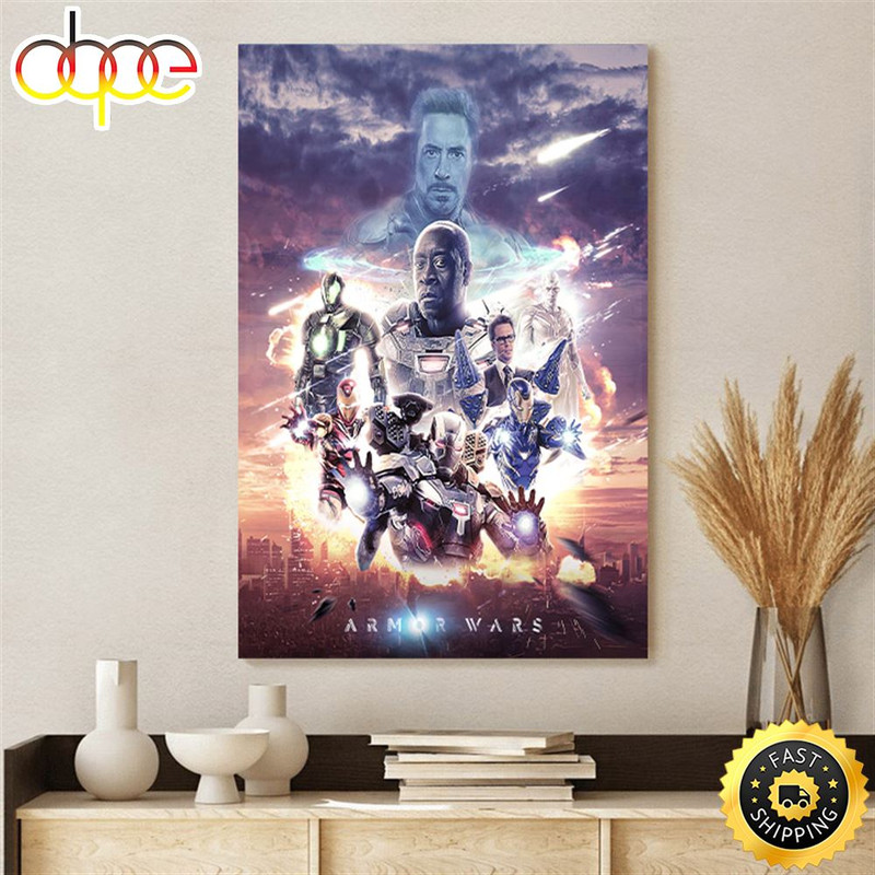 Armor Wars Marvel Cinematic Universe Poster Canvas.jpg